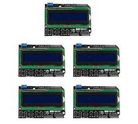 Jopto 5PCS 1602 Modulo Display LCD con Tasti Tastiera LCD Tastiera Shield Board Compatibile con Arduino Uno R3 2560