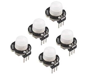 Jopto 5PCS Mini SR602 Sensore di Movimento Modulo Rivelatore Interruttore Piroelettrico A Infrarossi Sensibilità Alta Compatibile con Arduino PI
