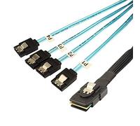 Jopto Mini cavi SAS 100 cm interni Mini-SAS a 4 x SAS SATA multi-corsia Cavo di trasferimento dati disco rigido Mini SAS 36 pin SFF-8087 maschio a 4 SATA 7 pin femmina Hard Drive Splitter cavo