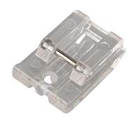 Jopto Piedino trasparente a incastro con attacco basso per cerniera invisibile e nascosta, compatibile con macchine da cucire ad uso domestico di marca Brother, Janome, New Singer