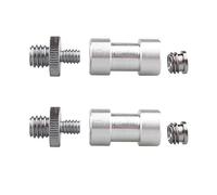 Jopto Set di 6 viti filettate con convertitore da 1/4" e 3/8" per fotocamera, treppiede, monopiede, testa a sfera, supporto per spalle, apparecchiature di illuminazione, gabbia della fotocamera