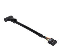 Jopwkuin Adattatore USB 3.0 a 2.0 Trasmissione Dati Efficiente per il Collegamento di Pannelli Frontali Multifunzione Alla Scheda Madre Realizzato in Materiale ABS Interfaccia da 3,9" per