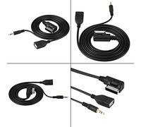 Jopwkuin Cavo USB AUX per C63 E200l CLS E S ML Class, Standard Originale, Facile E Comodo da Usare, Compatibile con L'interfaccia Multimediale AMI