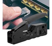 Jopwkuin Crimpatrice per Cavi di Rete Professionale con modalità CAT-5 CAT-6-7, Crimpatura con Testina di Cristallo per Computer 8P, Design Ergonomico per un Funzionamento Senza Sforzo, 1 (#2)