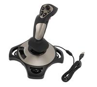 Jopwkuin Joystick di Controllo del Simulatore di Volo con Design Multifunzionale Ed Effetti di Vibrazione per PC 7 8 10 11 Gaming, 1 unità