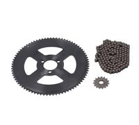 Jopwkuin Pignone Anteriore e Posteriore, Pignone per Catena per Bicicletta Ad Alta Precisione e Grande tenacità 25H per Mountain Bike