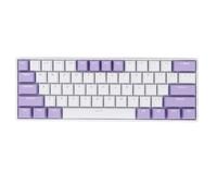 Jopwkuin Tastiera Meccanica 60% 61 Tasti Tastiera da Gioco Anti-ghosting con Interruttore Rosso Wireless Retroilluminato RGB, Materiale ABS Portatile per 10
