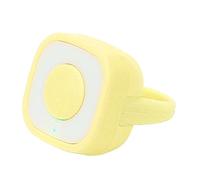 Jopwkuin Telecomando Ricaricabile con Anello Cliccatore Pulsante Bluetooth, Supporto APP Mainstream, Progettazione di Ingegneria Umana, Adatto per Lettura, Video (Giallo)