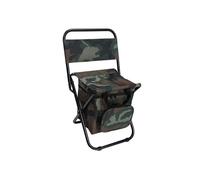 JOPWUE Sedia da campeggio pieghevole, portatile, con borsa termica a doppio strato, con borsa portaoggetti, per viaggi, spiaggia, escursionismo, picnic (verde)