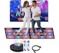 JOPWUE Tappetino da gioco per danza dai 3 anni in su, pad elettronico con 3 modalità di gioco e canzoni integrate, 100 canzoni, giocattoli musicali, tappetini da gioco combina danza, yoga, aerobica