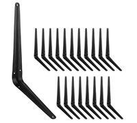 Joramoy Staffe per scaffali, resistente staffa a L, staffa angolare in metallo per appendere mensole galleggianti con viti 10 x 12 inch 20