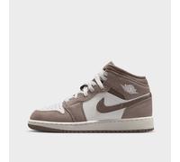 Air Jordan 1 Mid Grade School Lifestyle Scarpe (Enigma Stone/Olive Grey/Summit White), Pietra Enigma/Grigio Oliva/Bianco Summit, 4 Big Kid
