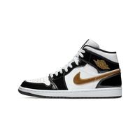 Jordan 1 Mid Patent Black White Gold - EU 45.5