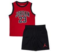 Nike Jordan Set Jersey 23 Bambino sintetico rosso/nero 6-7 Anni