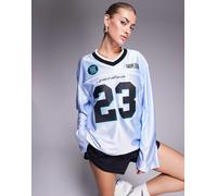 Jordan - 23 - Top a maniche lunghe in jersey blu chiaro M