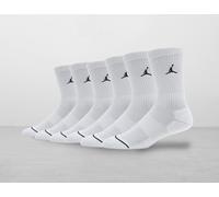 Jordan 6-Pack Everyday Crew Socks, Bianco 5-8