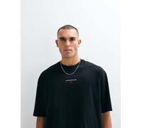 Jordan - 96 - T-shirt nera oversize con logo al centro-Nero L