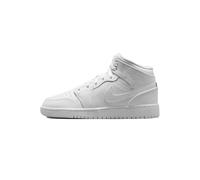 NIKE Air Jordan 1 Mid GS Grade Scuola Formatori Sneakers Scarpe Moda, bianco, 39 EU