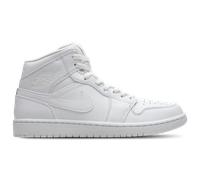 Jordan Aj1 Mid Uomo - Sneakers Bianco - Taglia 43 - Cuoio, Sintetico White 43