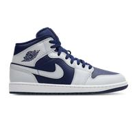 Jordan Aj1 Mid Uomo - Sneakers Blu - Taglia 41 - Cuoio, Sintetico Blue 41