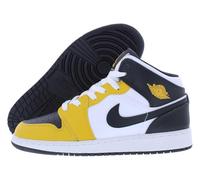 Jordan Big Kid's 1 Mid Yellow Ocra/Nero-Bianco (DQ8423 701), Giallo ocra/Nero-bianco, 38.5 EU