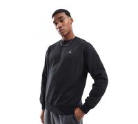 Jordan - Brooklyn - Felpa girocollo nera in pile-Nero XS