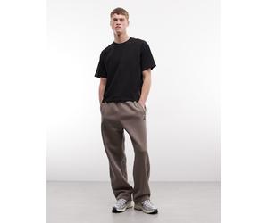 Jordan - Brooklyn - Joggers con fondo aperto marrone scuro L