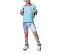 Jordan - Completo Bambina T-Shirt e Short Lemonade Stand, Celeste Codice 35D1...