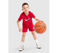 Jordan Completo Beyond The Arc Maglia/Pantaloncino Bambino, rosso 2-3Y