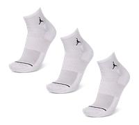Jordan Everyday Cushioned Ankle 3 Pack Unisex - Calze Bianco - Taglia 39 - 42 - Poliestere