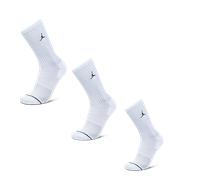 Jordan Everyday Cushioned Crew 3 Pack Unisex - Calze Bianco - Taglia 35 - 38 White 35 - 38