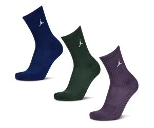 Jordan Everyday Cushioned Crew 3 Pack Unisex - Calze Blu - Taglia 39 - 42 Blue 39 - 42