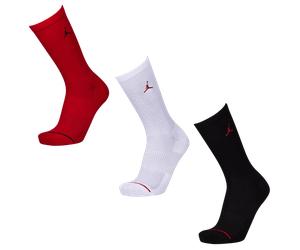 Jordan Everyday Cushioned Crew 3 Pack Unisex - Calze Rosso - Taglia 39 - 42 Red 39 - 42