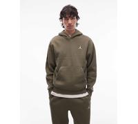 Jordan - Felpa kaki con cappuccio e logo-Verde S