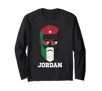 Jordan Flag Jordanian Dad Mens Maglia a Manica