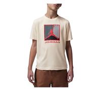 Jordan Flight Essentials - Maglietta per Bambini con Logo 3.0, Colore: Crema/Grigio/Nero/Rosso