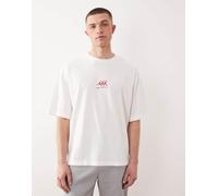 Flight Graphic Oversized Shortsleeve Crew bianco S