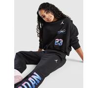 Jordan Girls' Fade Back Hit Felpa Crew Junior, Nero 8-10Y