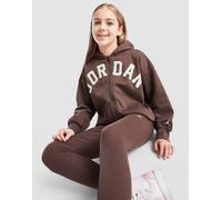 Jordan Girls' Icon Oversized Full Zip Hoodie Junior, Marrone 10-12Y