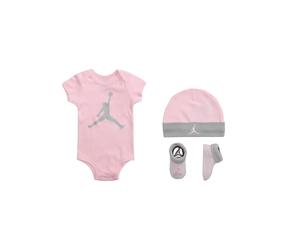 Jordan JUMPMAN HAT/BODYSUIT/BOOTIE SET 3PC Socks red in taglia:INFANTS