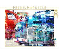 Jordan Karsten - Puzzle da 1000 pezzi, soggetto: auto d'epoca americana, dimensioni: 64 x 48 cm
