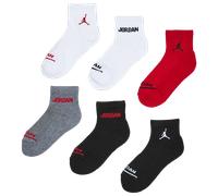 Jordan Kids Ankle 6 Pack Unisex - Calze Rosso - Taglia 35 - 38