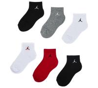 Jordan Kids Ankle 6 Pack Unisex - Calze Rosso - Taglia 35 - 38 Red 35 - 38