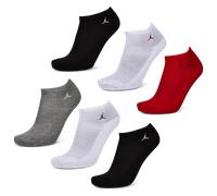 Jordan Kids Ankle 6 Pack Unisex - Calze Rosso - Taglia 39 - 42 Red 39 - 42