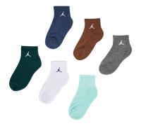 Jordan Kids Ankle 6 Pack Unisex - Calze Verde - Taglia 39 - 42 Green 39 - 42