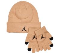 Jordan Kids Beanie Glove Set Unisex - Cappelli e berretti in maglia Marrone - Taglia YOUTH - Wool Brown YOUTH