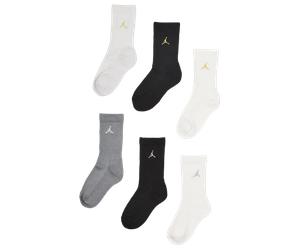 Jordan Kids Crew 6 Pack Unisex - Calze Bianco - Taglia 35 - 38 White 35 - 38