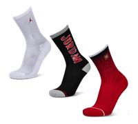 Jordan Kids Jumpman Crew 3 Pack Unisex - Calze Bianco - Taglia 39 - 42 - Algodón White 39 - 42
