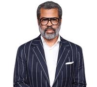 Jordan Peele (Stripes) Half Body Buddy Cutout