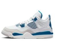 Jordan Ragazzo 4 Retro (Little Kid), Bianco sporco/blu militare, 2 Little Kid